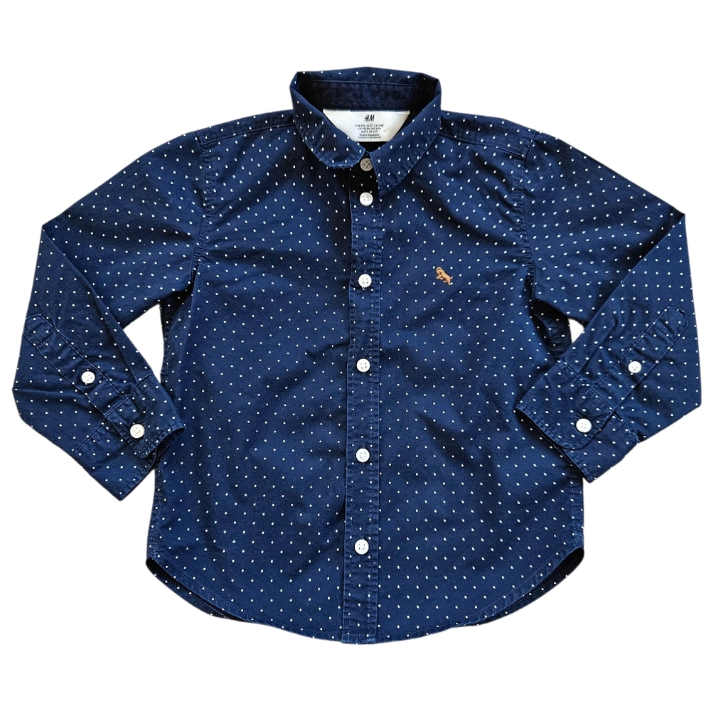 H&M 4T Boy's Long Sleeved Button Up Shirt